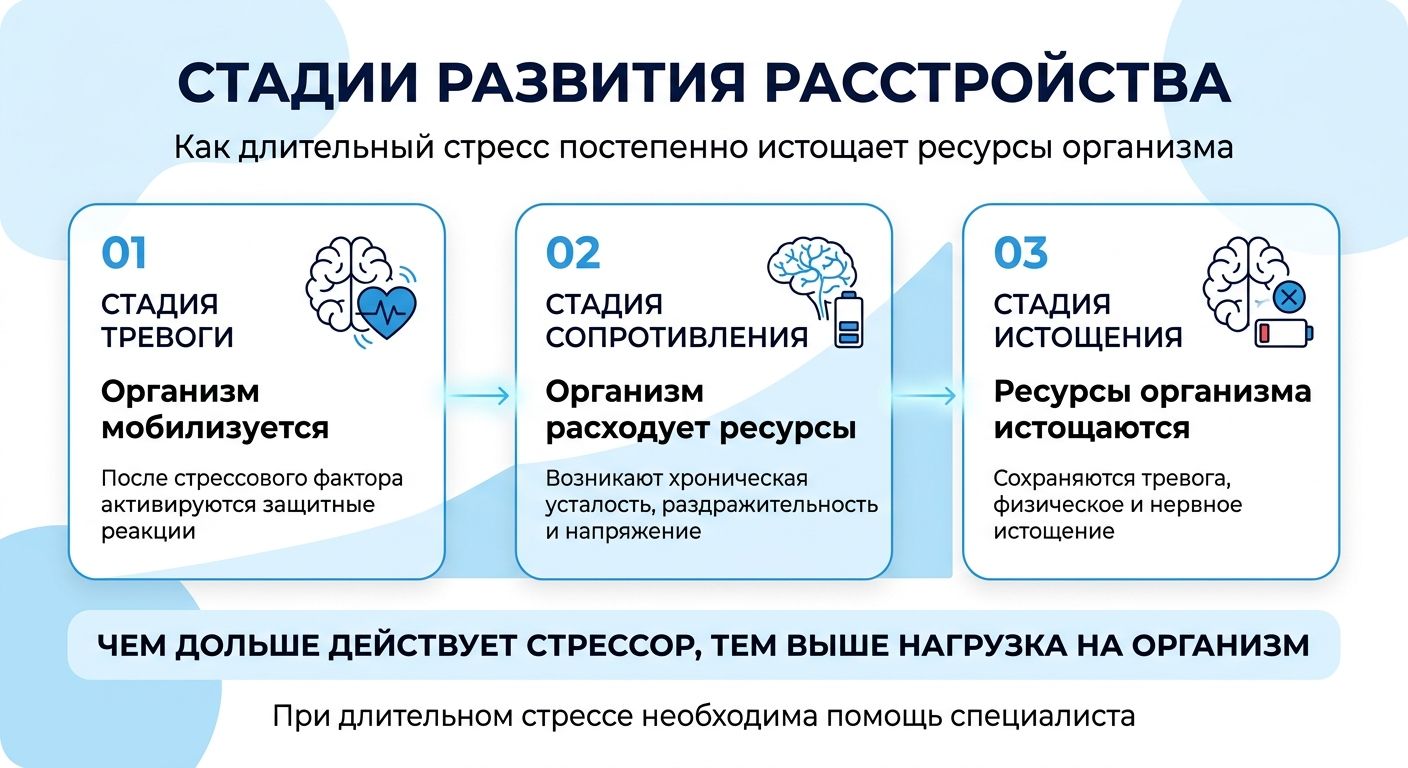 Лечение стресса в Елабуге инфографика
